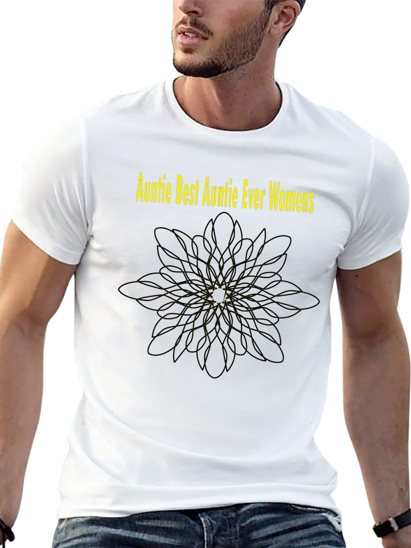 Auntie Best Auntie Ever Womens Black T-Shirt
