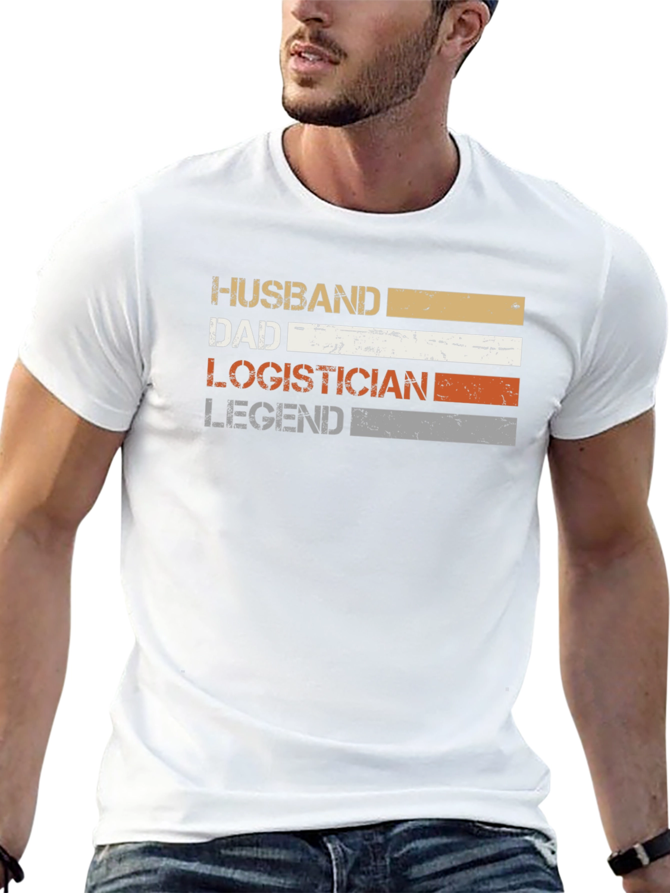 Husband Dad Logistician Legend T-Shirt
