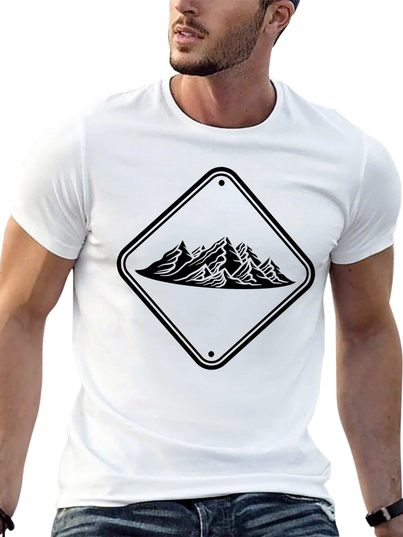 Mountain Graphic Tee - Black T-Shirt