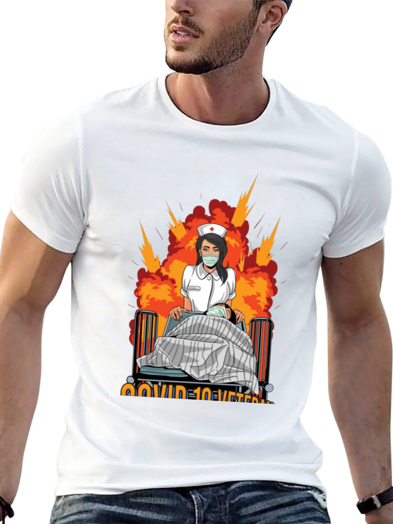 COVID Veteran T-Shirt - Nurse Design