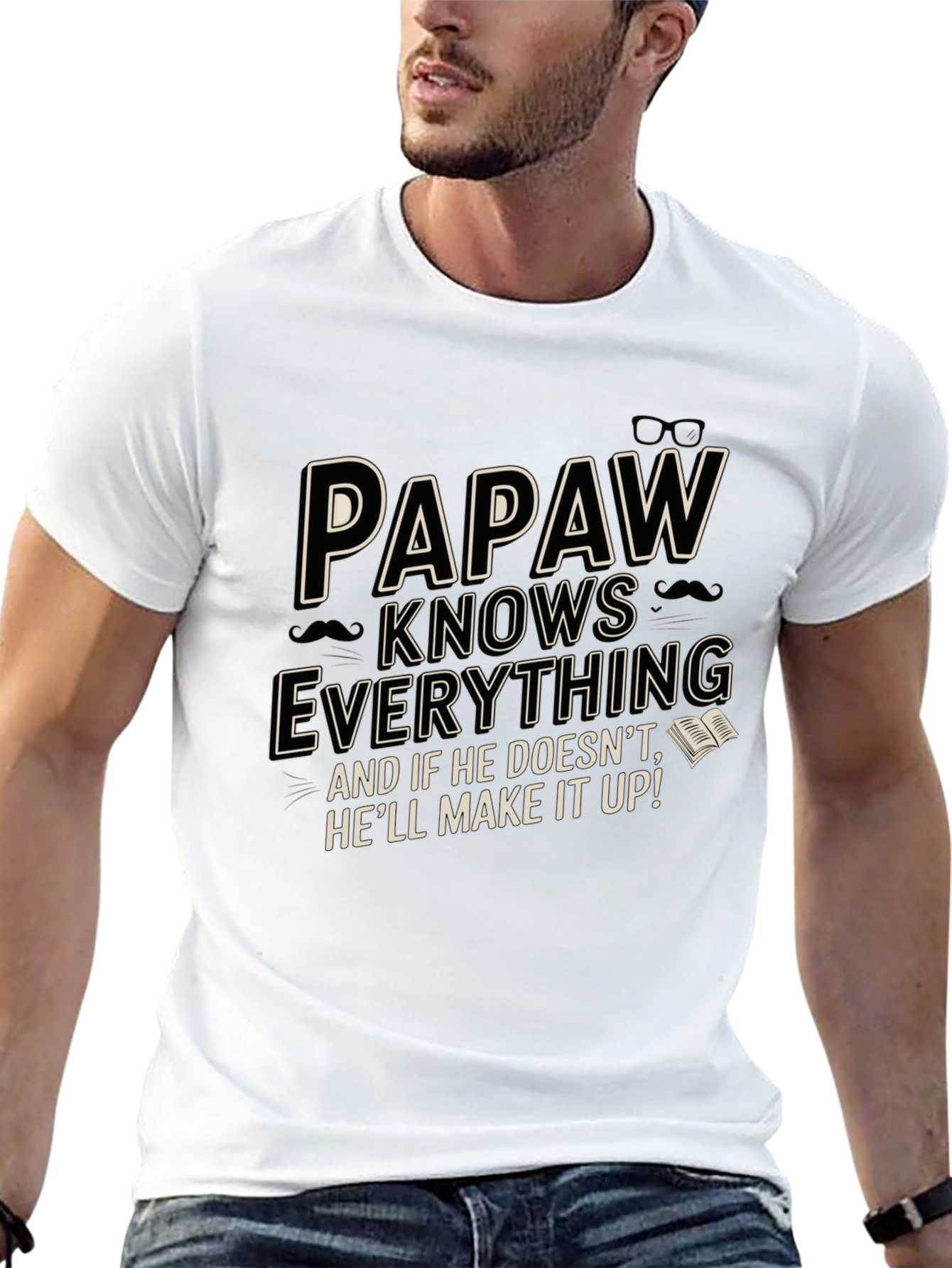 Papaw Knows Everything Graphic Tee