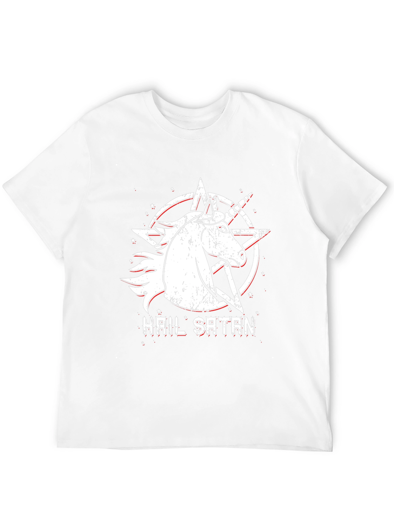 Hail Satan Unicorn Graphic T-Shirt