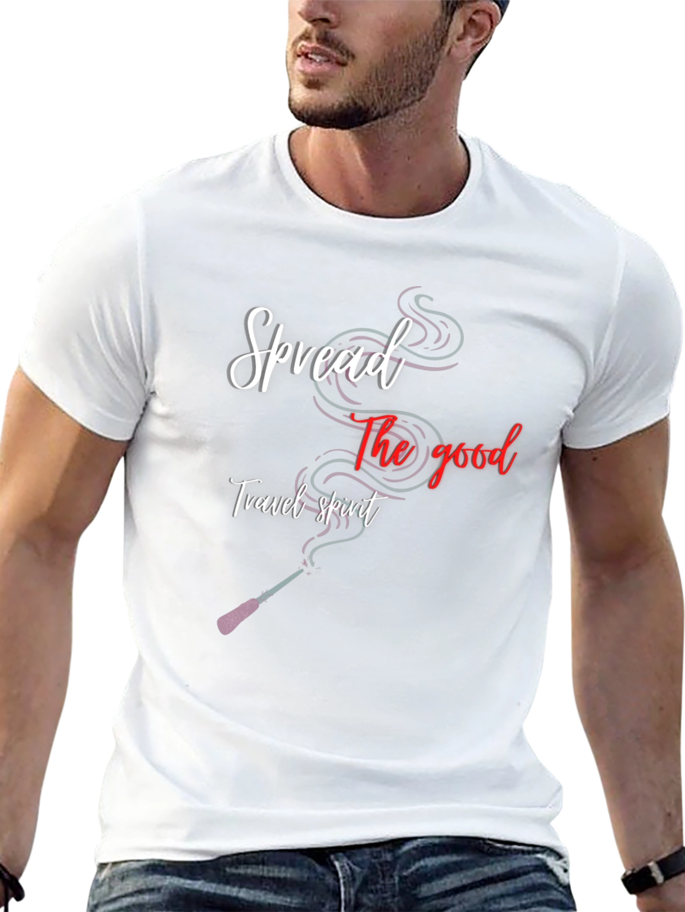 Spread the Good Travel Spirit Black T-Shirt