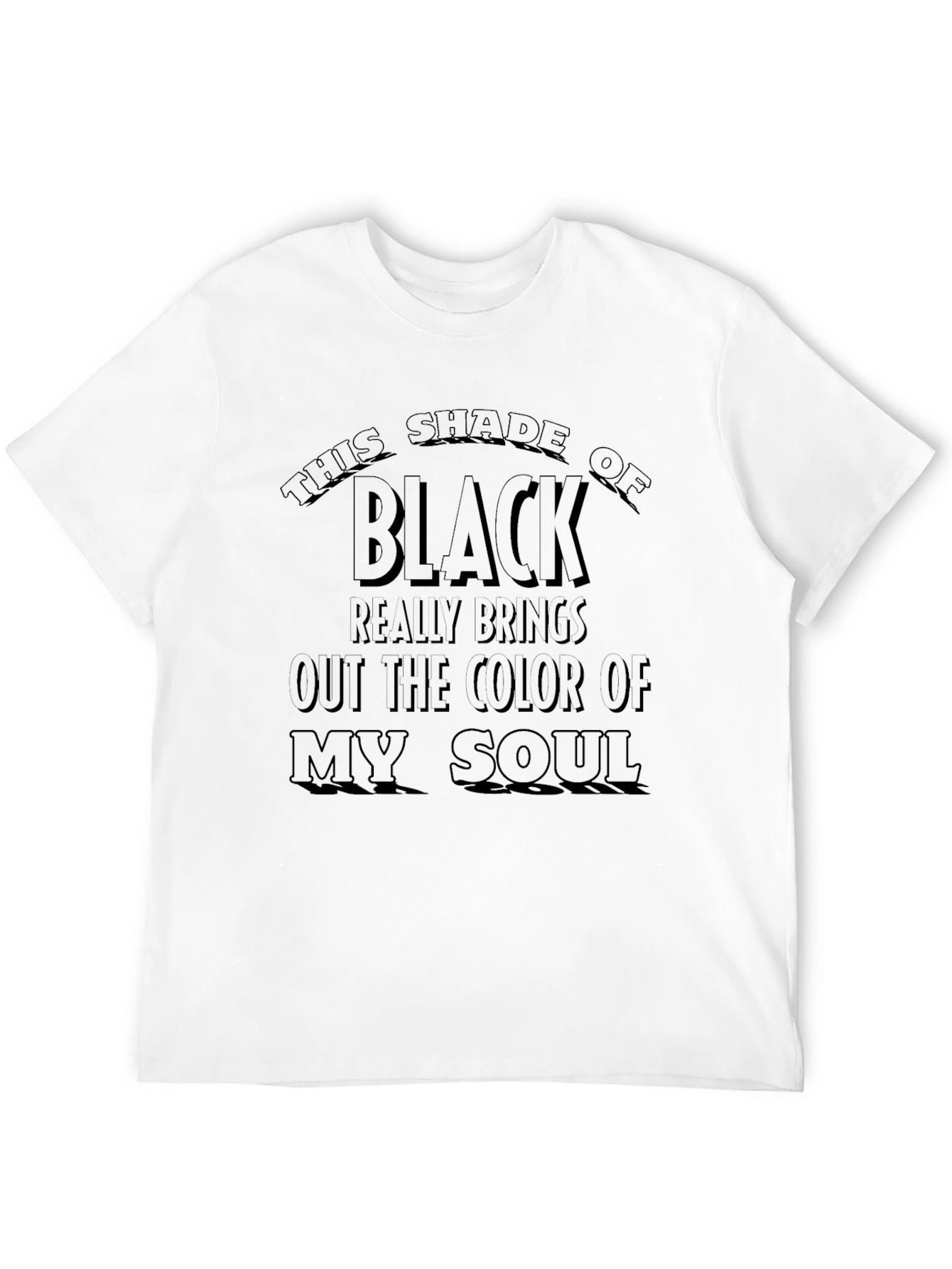 Black T-Shirt: Shade of Black Humor Tee