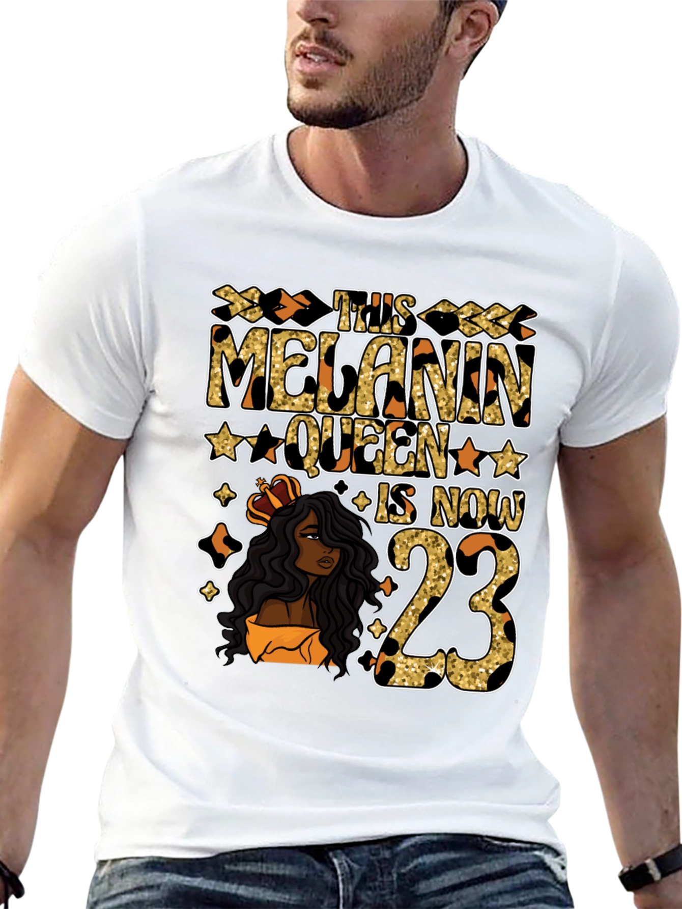 Melanin Queen 23rd Birthday T-Shirt