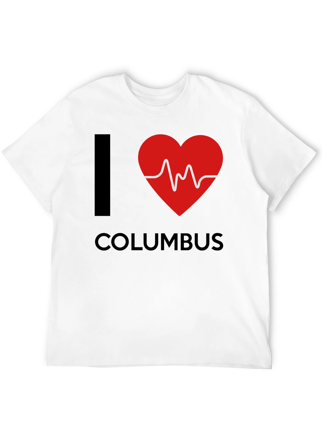 I Love Columbus Heartbeat T-Shirt