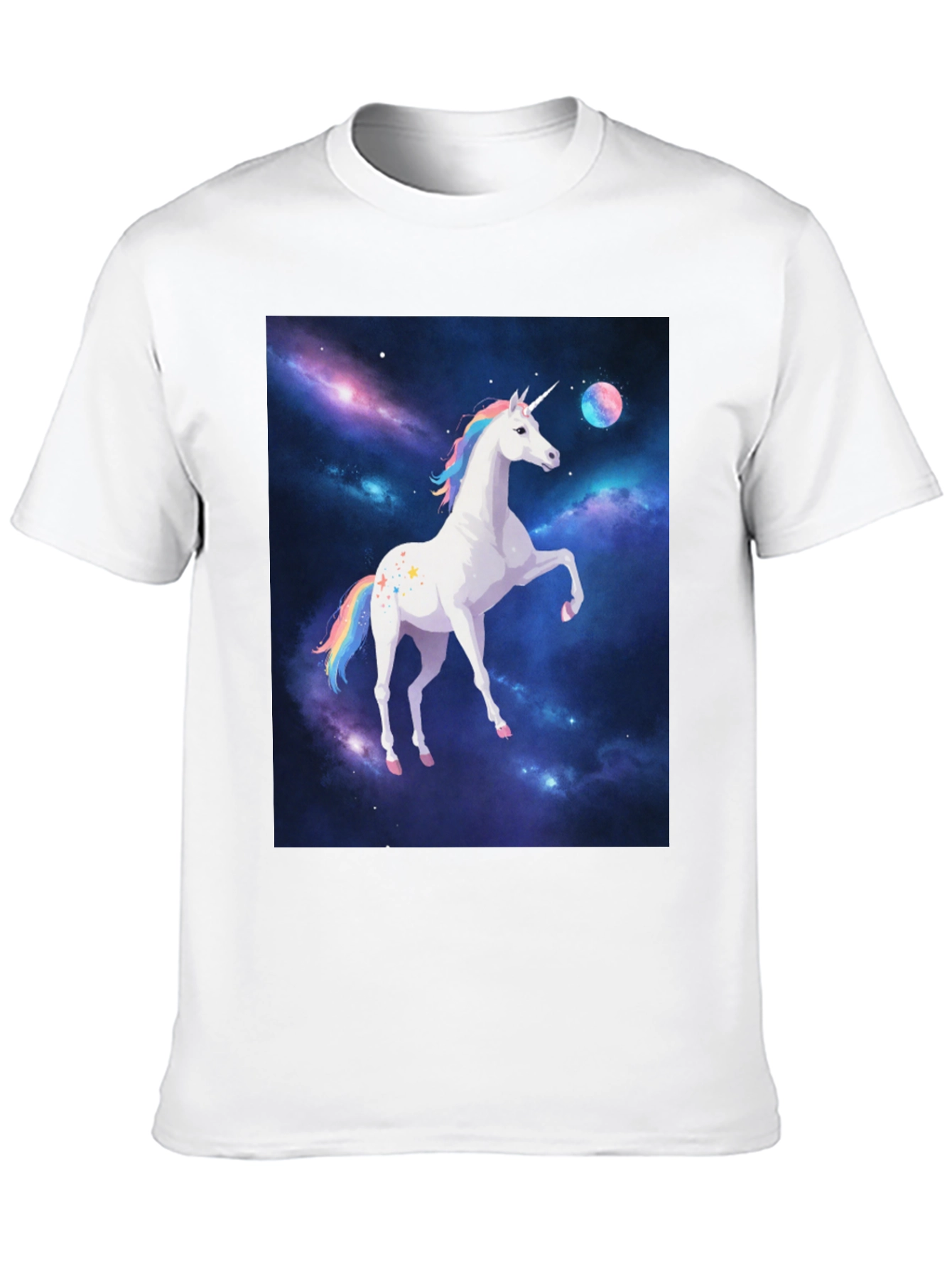 Unicorn Galaxy Black T-Shirt