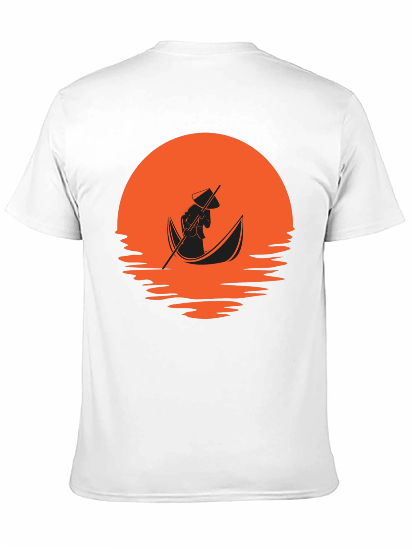 Sunset Boat Ride Graphic Tee - Black