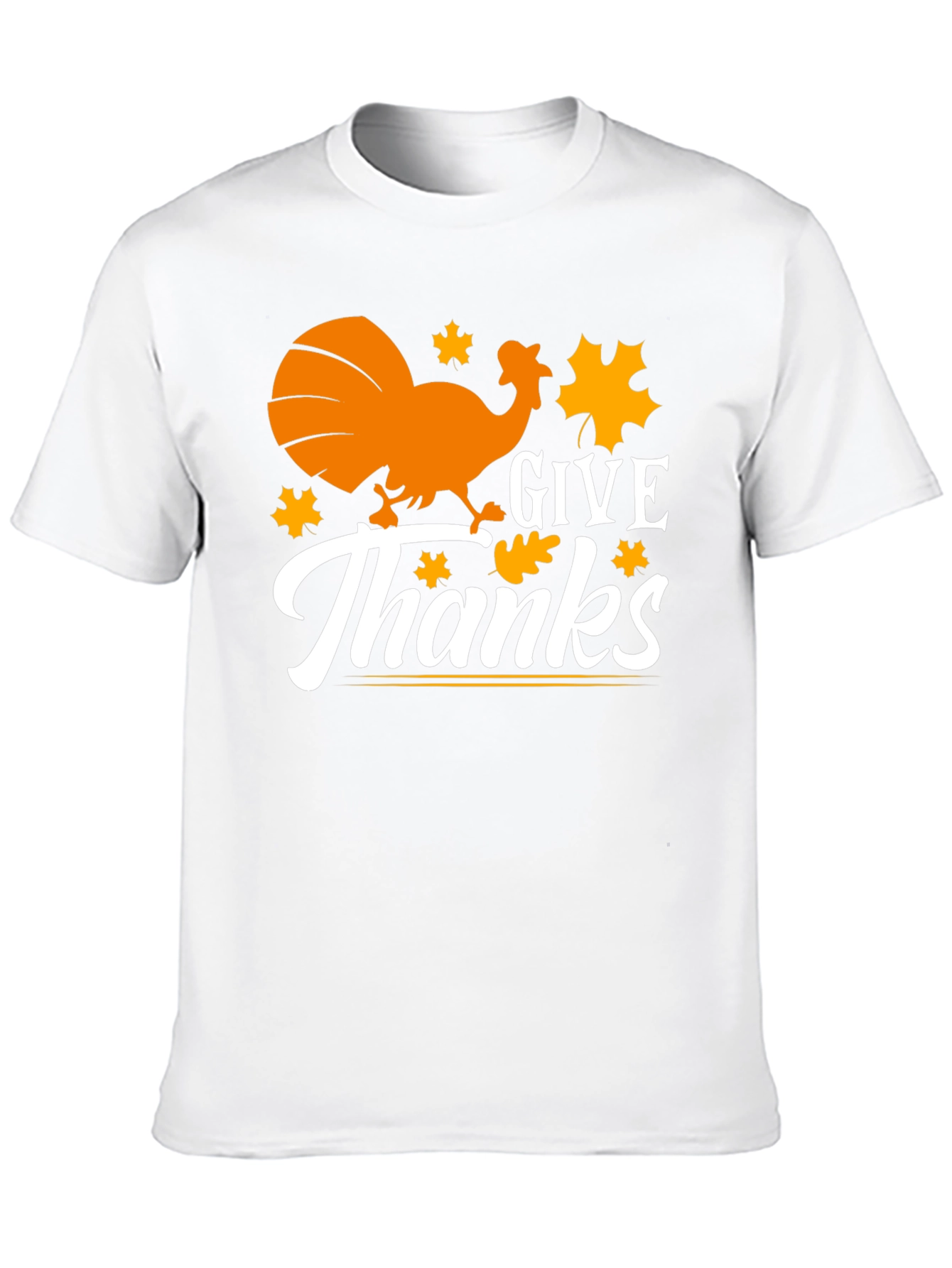 Give Thanks Thanksgiving Turkey Graphic Tee