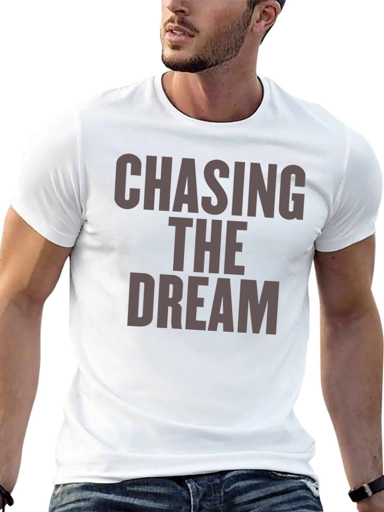 Chasing The Dream Black Graphic Tee