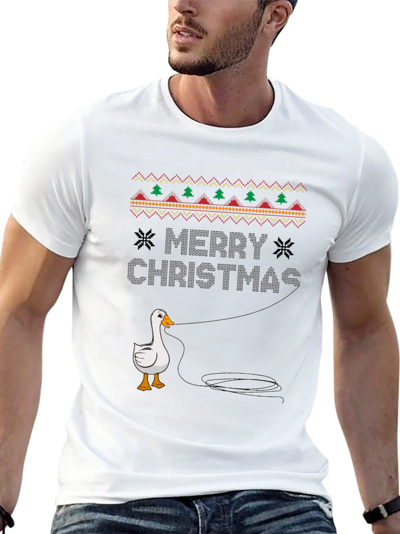 Merry Christmas Goose T-Shirt