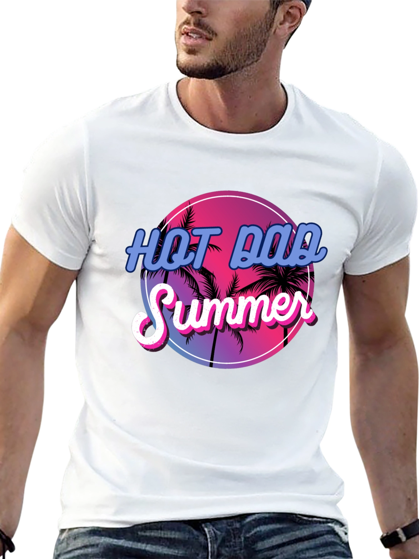 Hot Dad Summer Graphic T-Shirt