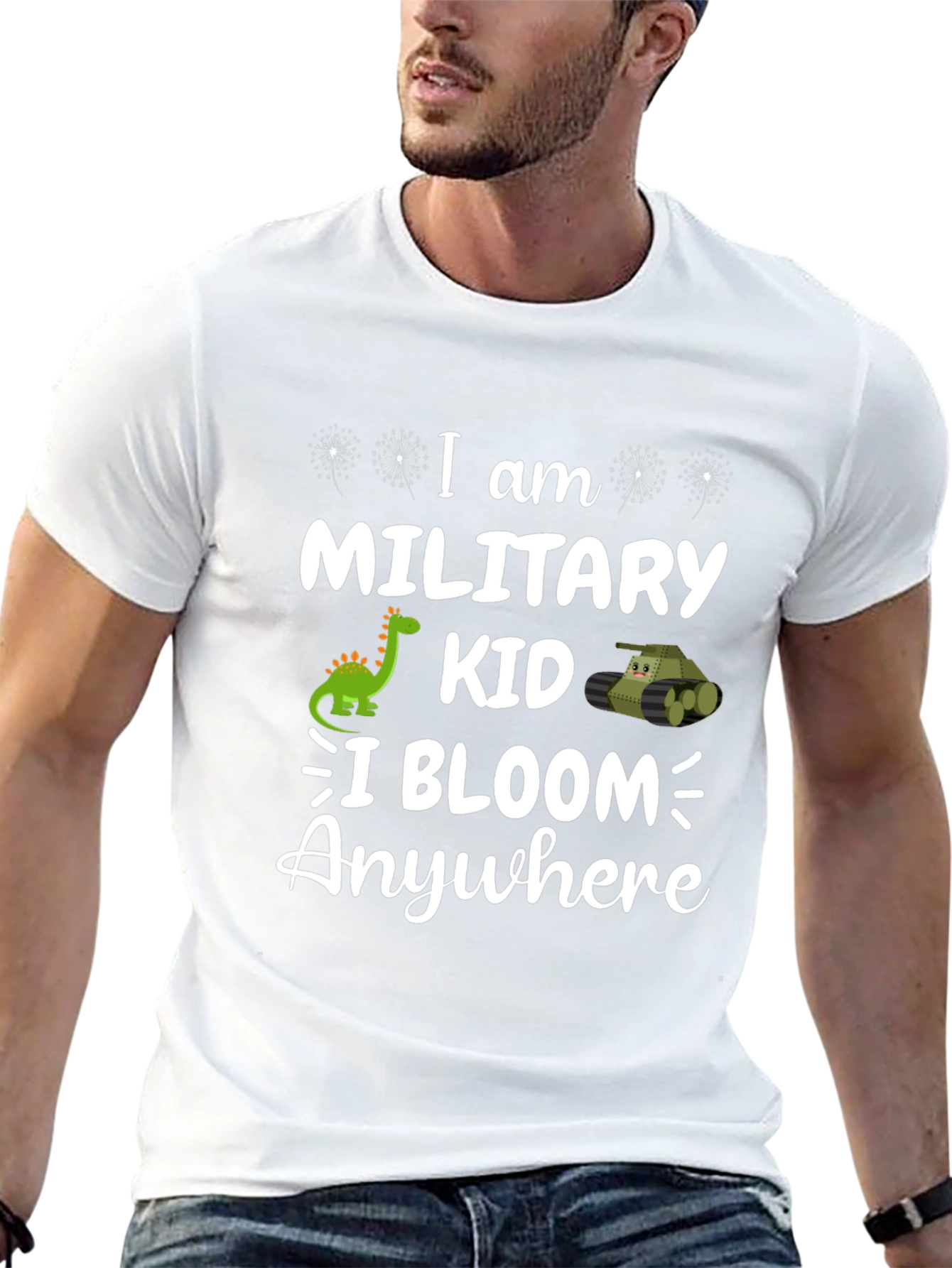 Military Kid T-Shirt: I Bloom Anywhere