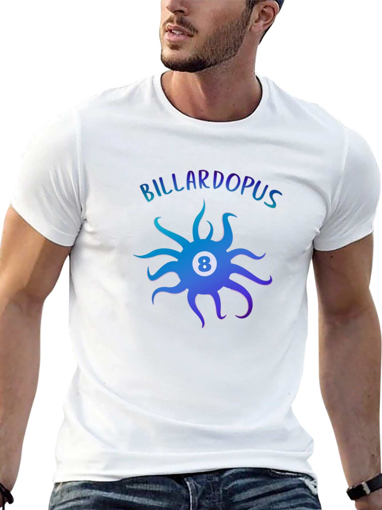 Billardopus T-Shirt: Eight Ball Octopus Design