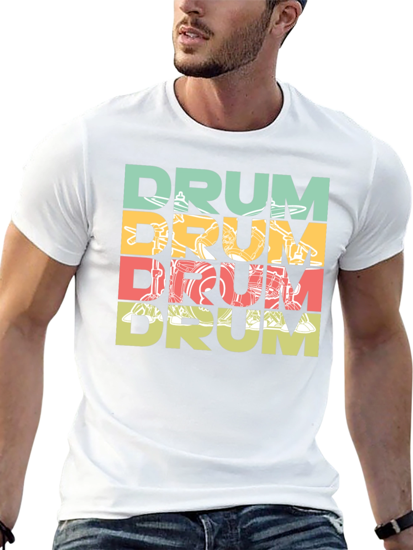 Retro Drum Kit Lover T-Shirt