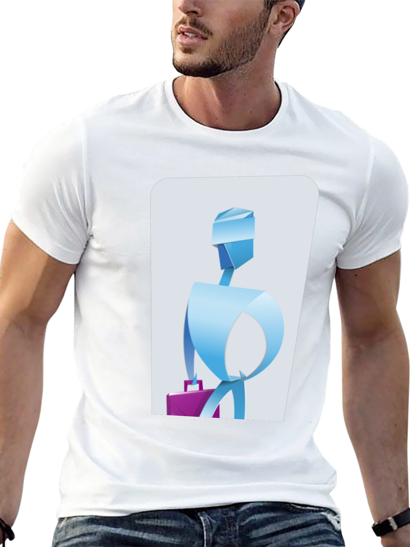 Abstract Business T-Shirt - Unique Graphic Tee