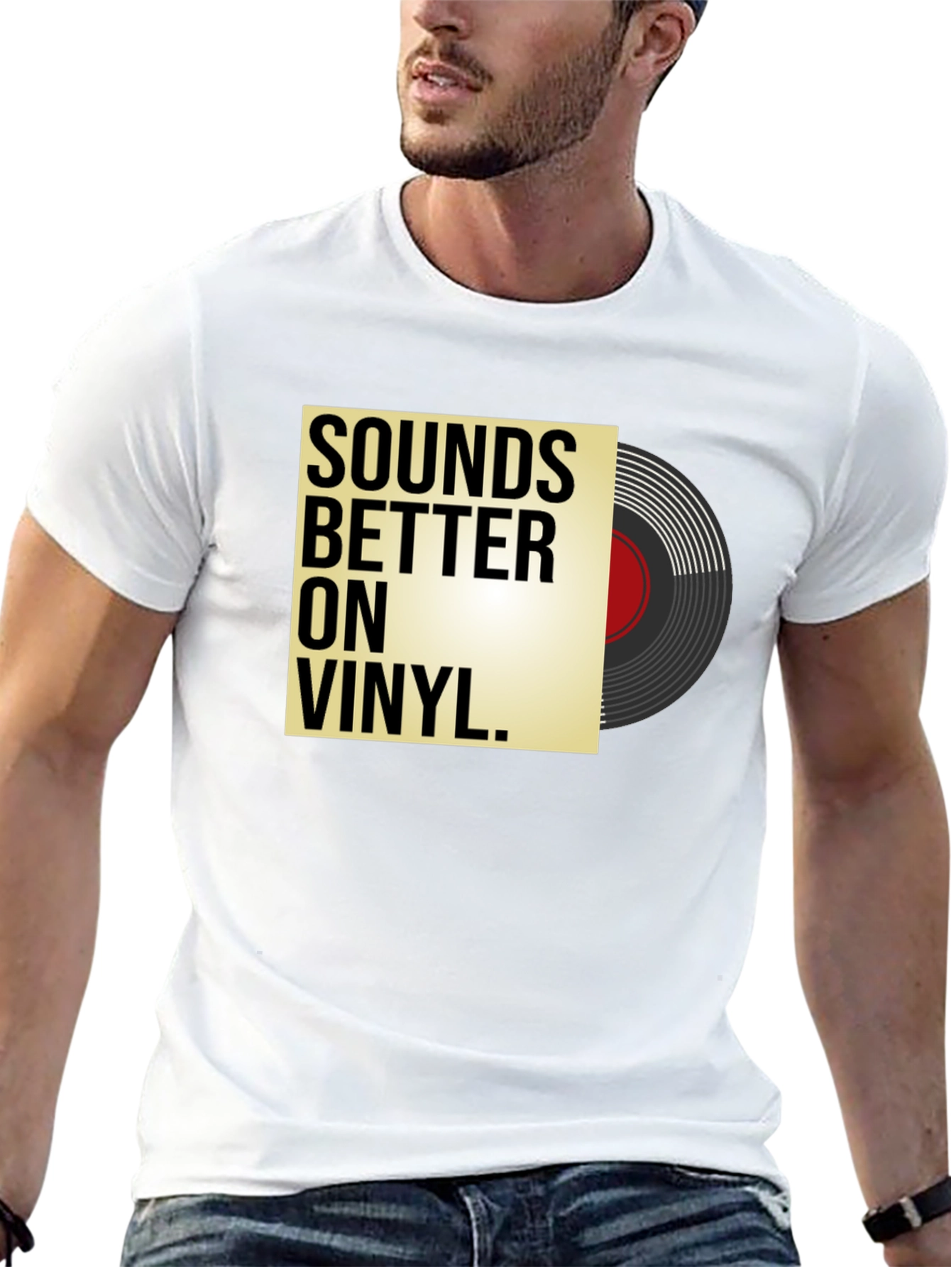 Sounds Better on Vinyl Black T-Shirt