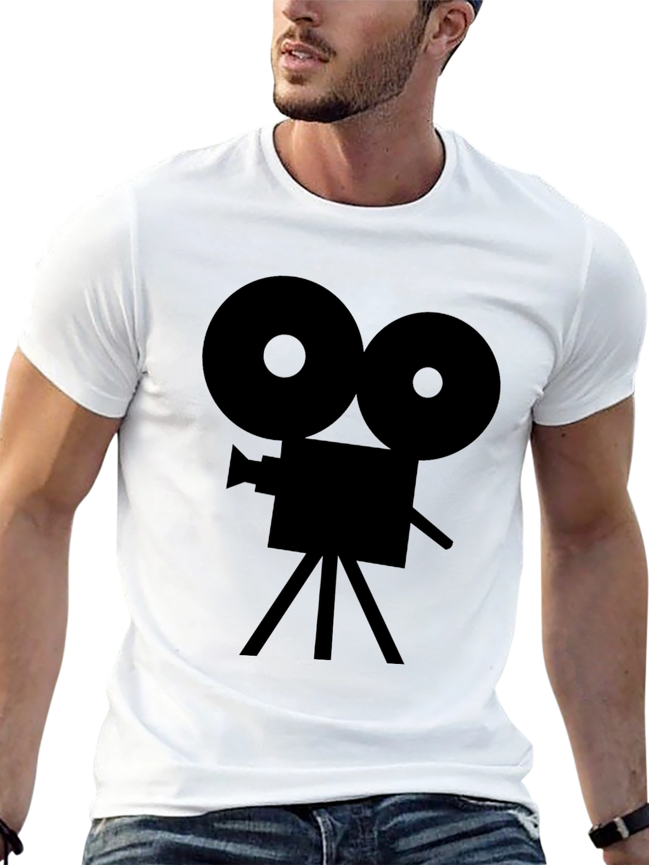 Retro Camera Graphic Tee - Classic Film Style
