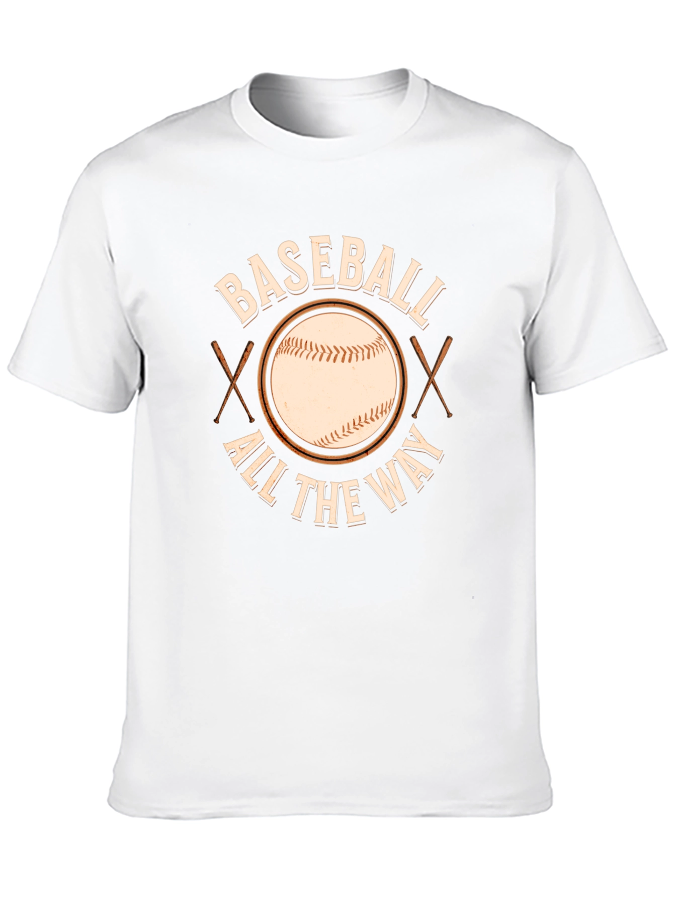 Baseball All The Way Black T-Shirt