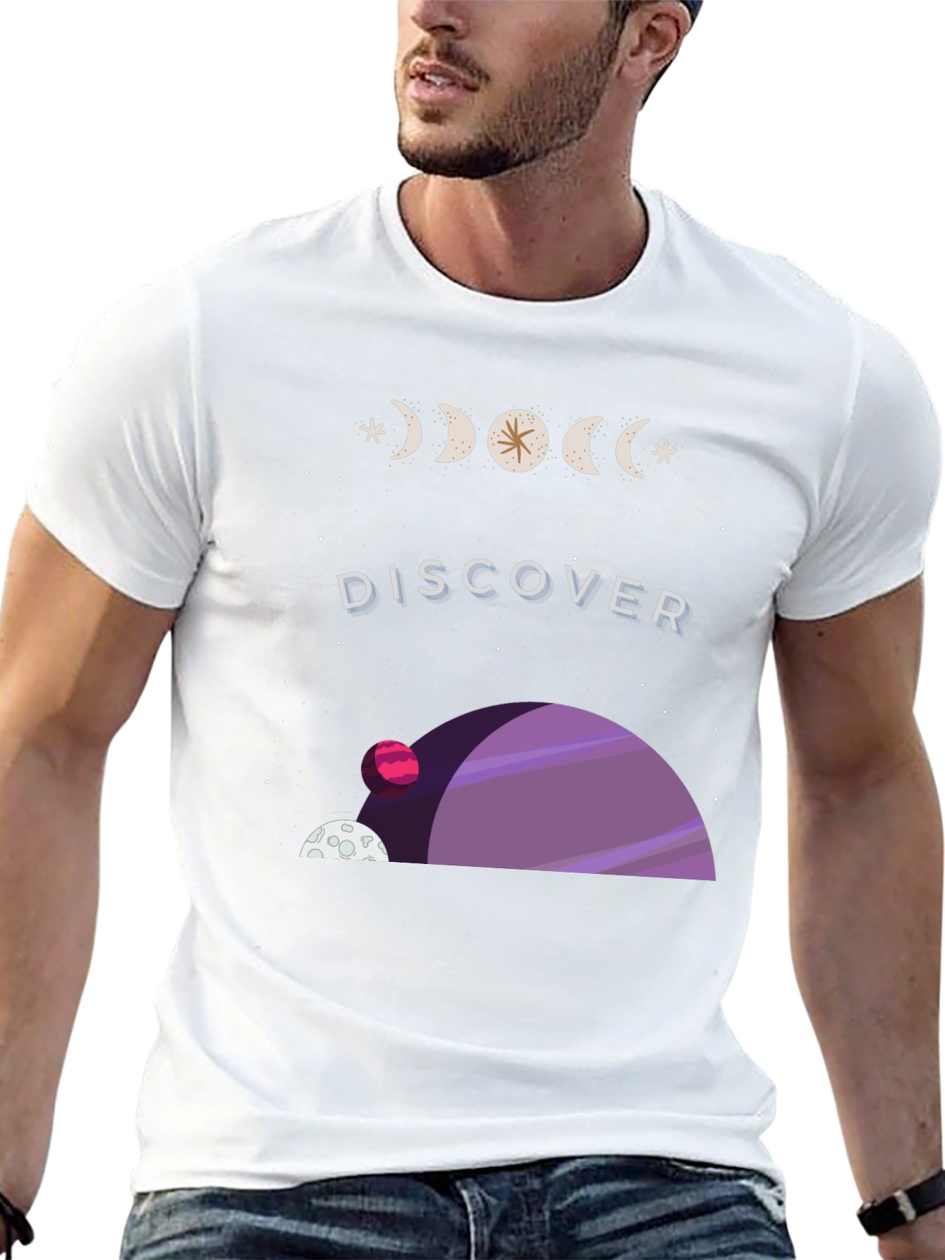 Discover Space Graphic Tee - Soft Cotton Comfort
