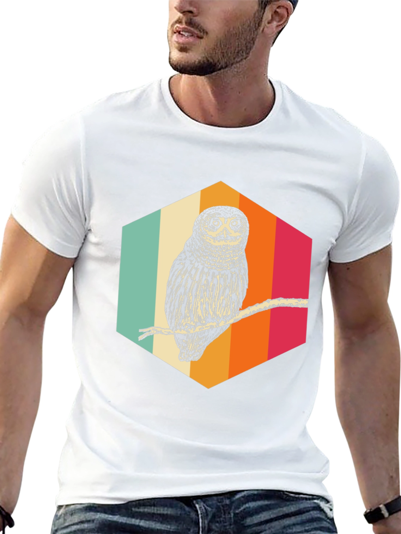 Retro Owl Graphic Tee - Cool Bird Lover Shirt