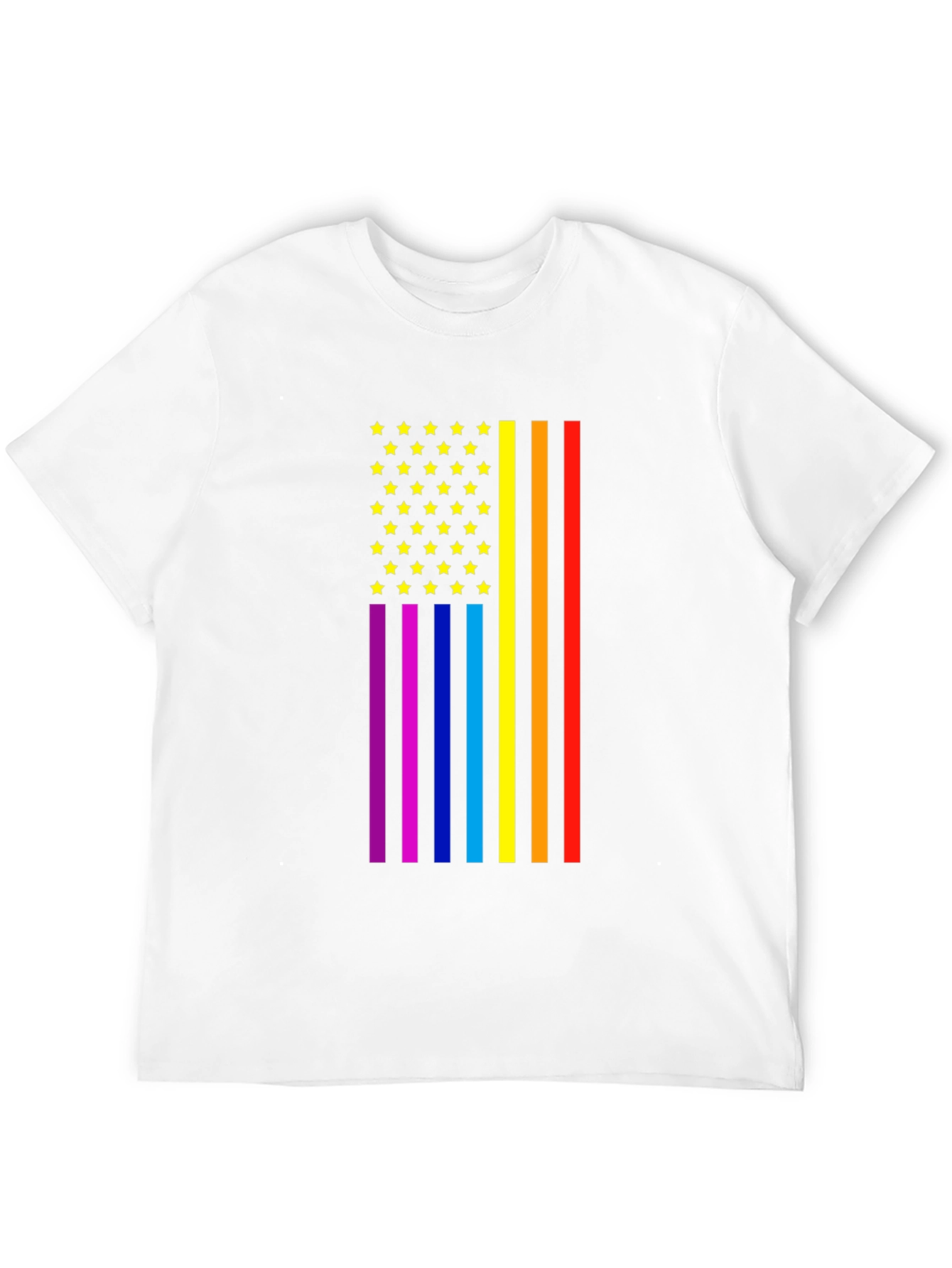 Pride Flag Stars & Stripes Graphic Tee