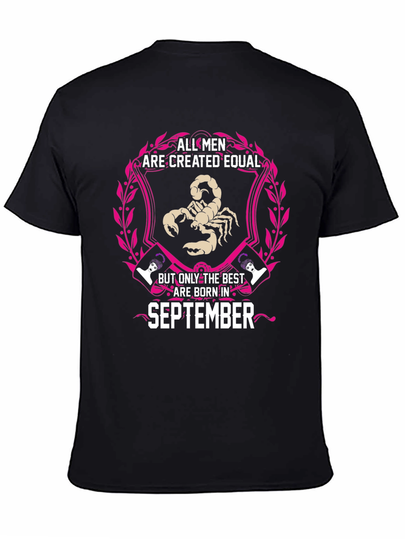 September Birthday Zodiac Scorpion Mens T-Shirt