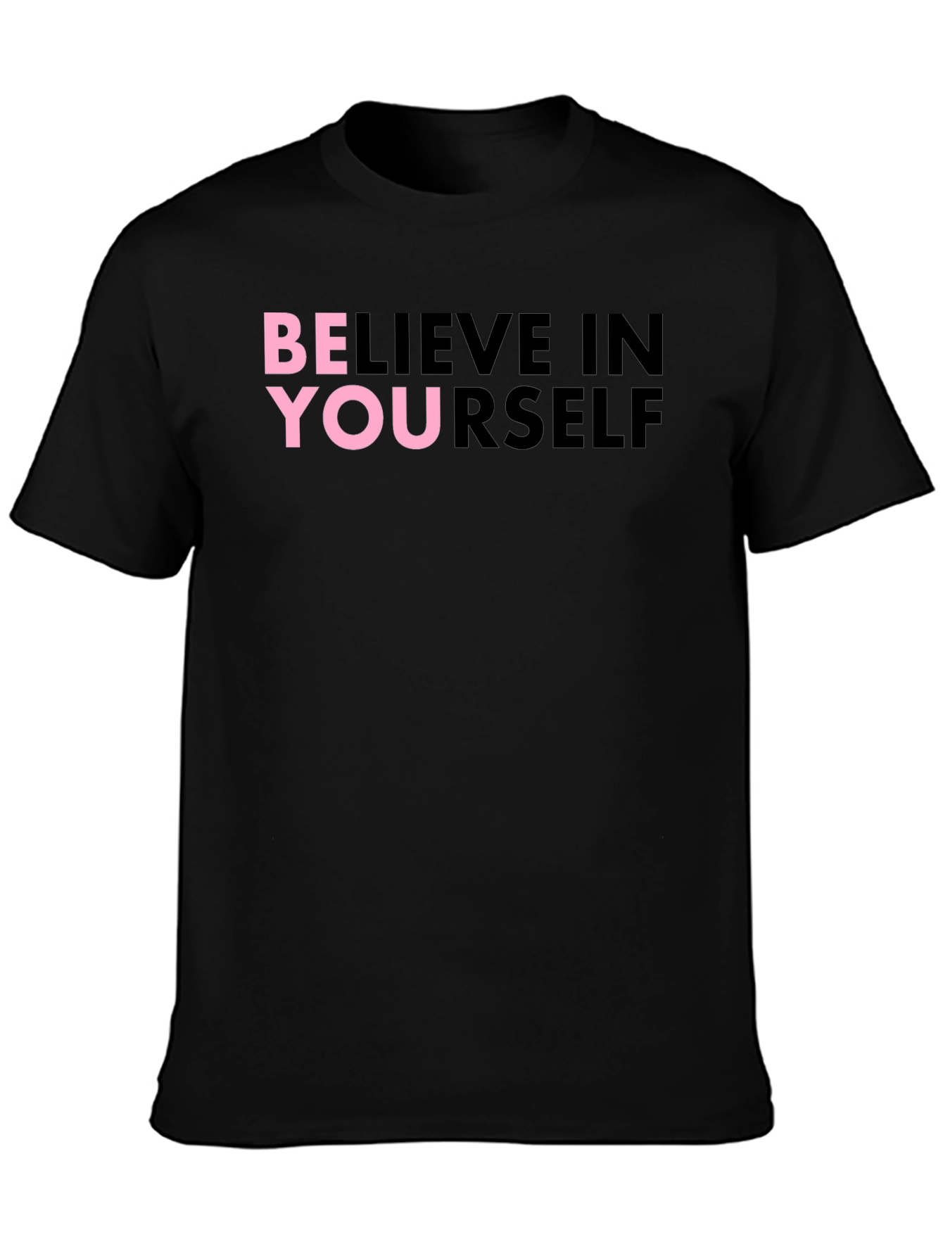Believe in Yourself Graphic Tee - Black