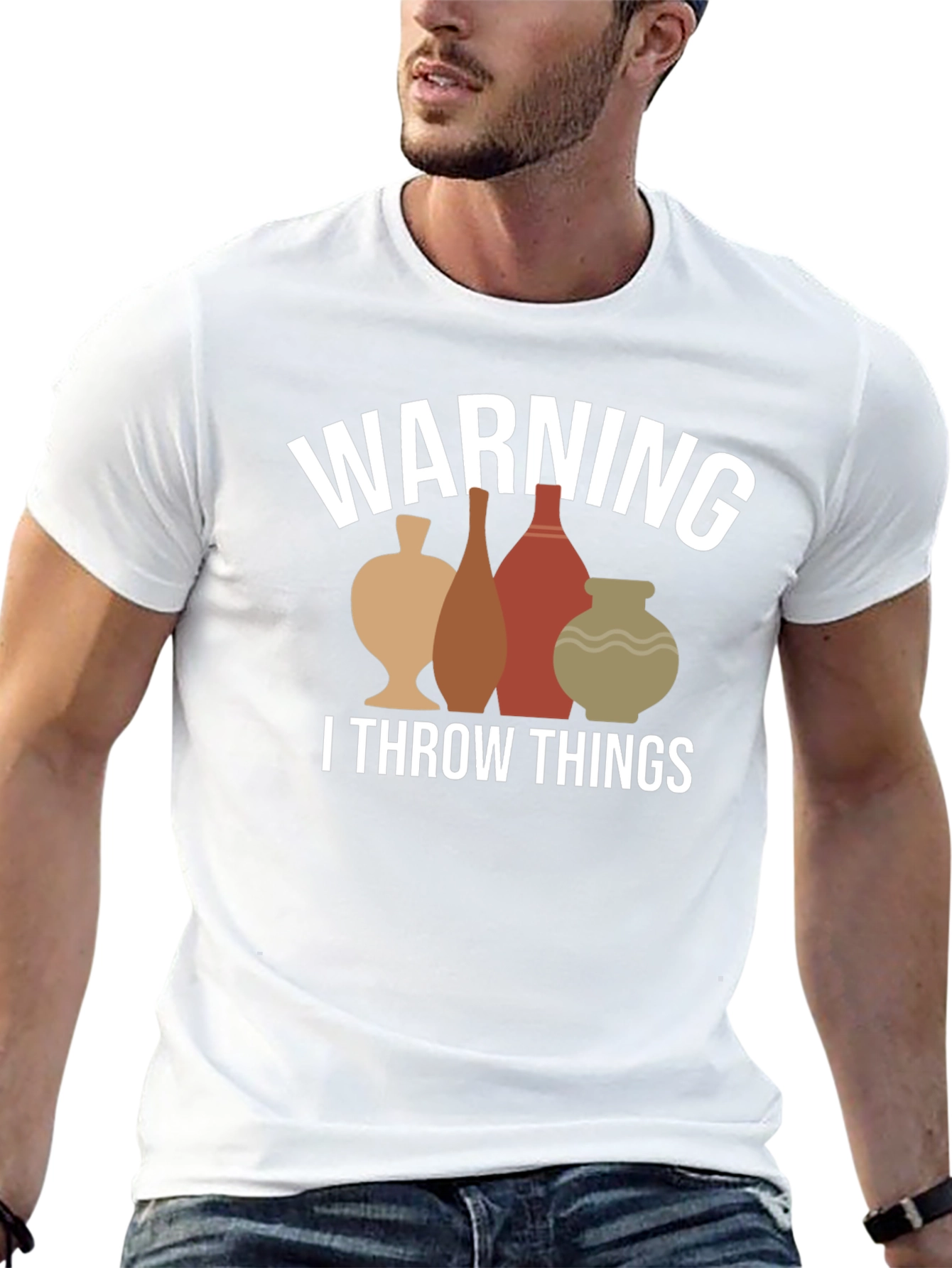 Warning I Throw Things Funny Pottery T-Shirt