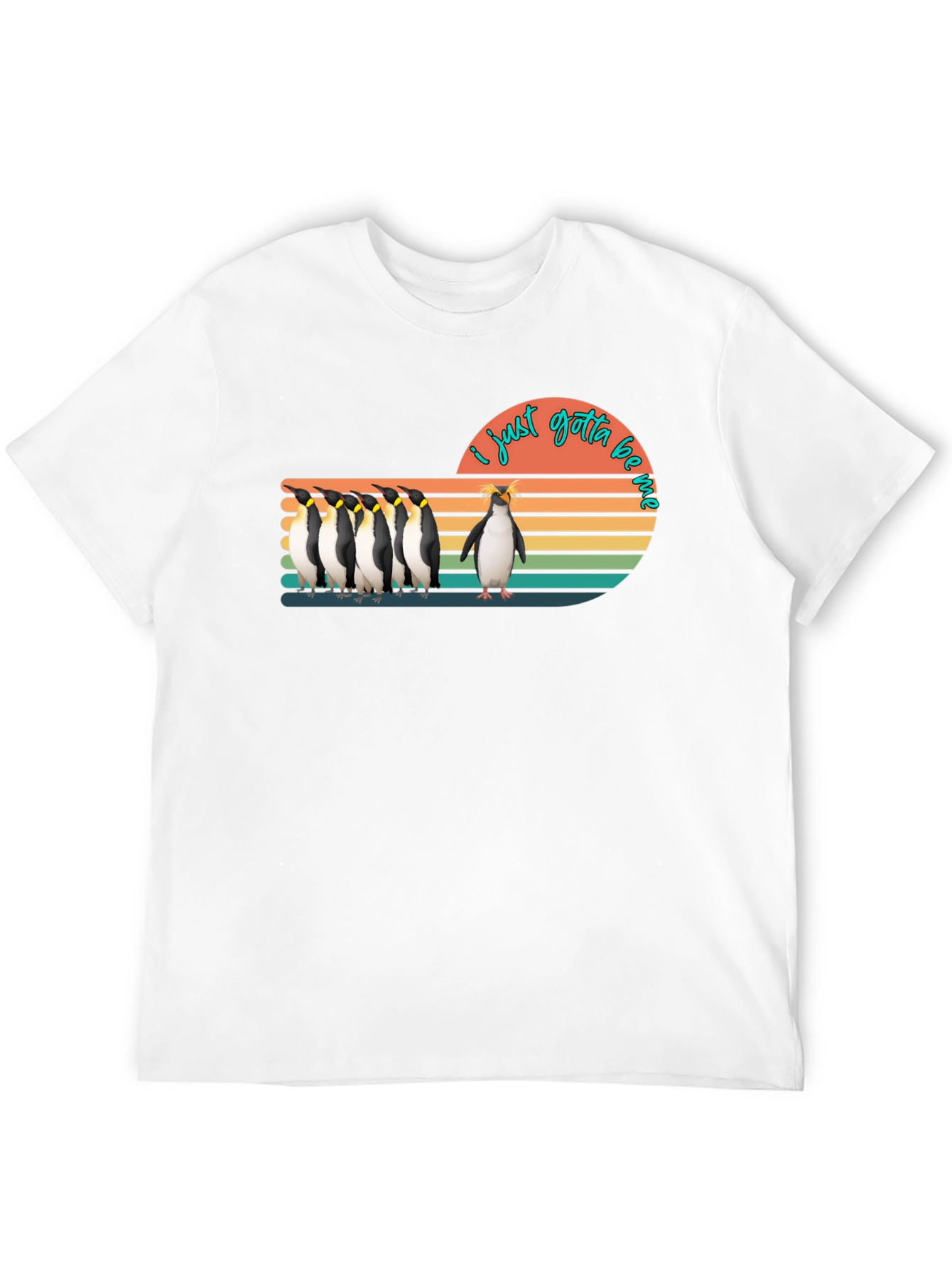 I Just Gotta Be Me Penguin Graphic T-Shirt