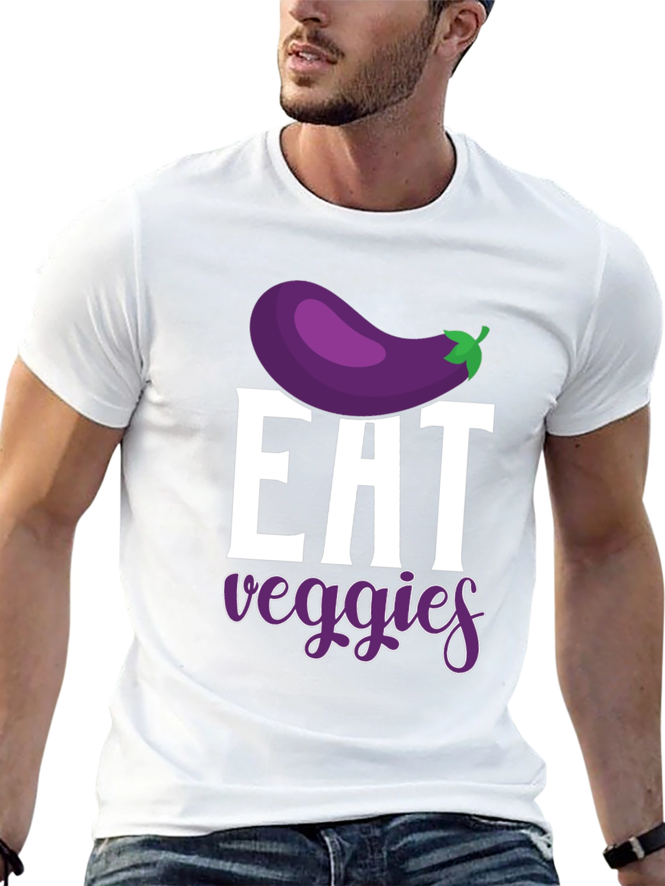 Eat Veggies Graphic T-Shirt - Vegan Lifestyle