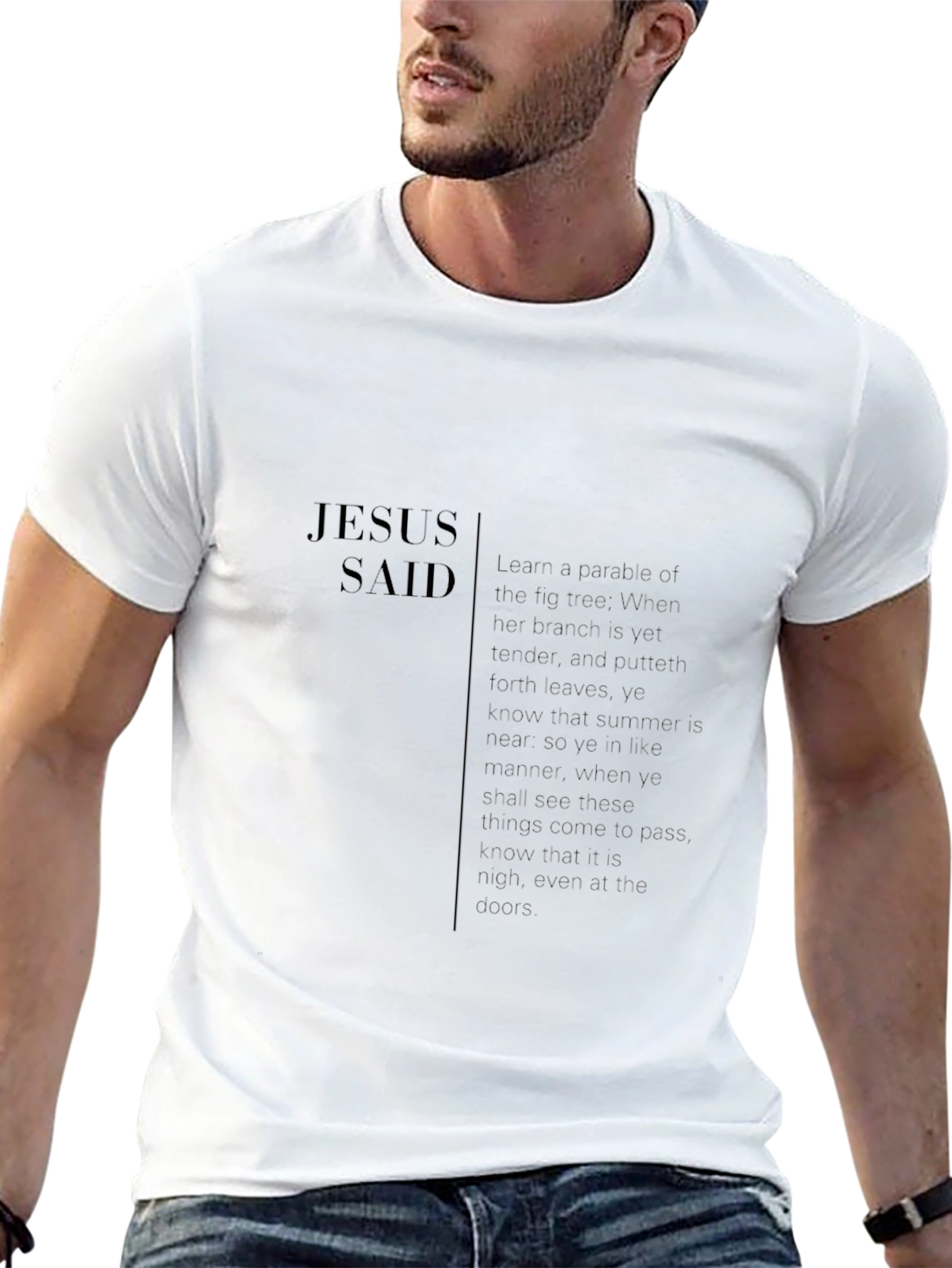Jesus Said Black T-Shirt Religious Tee