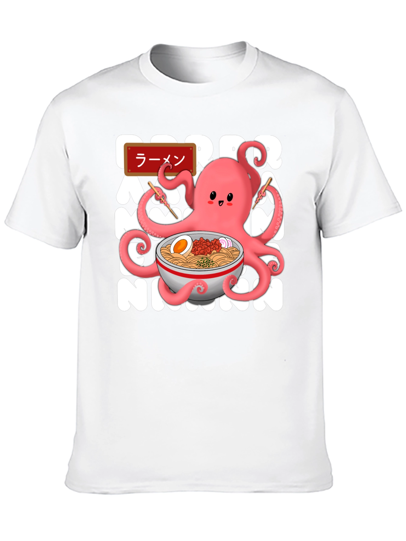 Ramen Octopus T-Shirt - Cute Kawaii Design