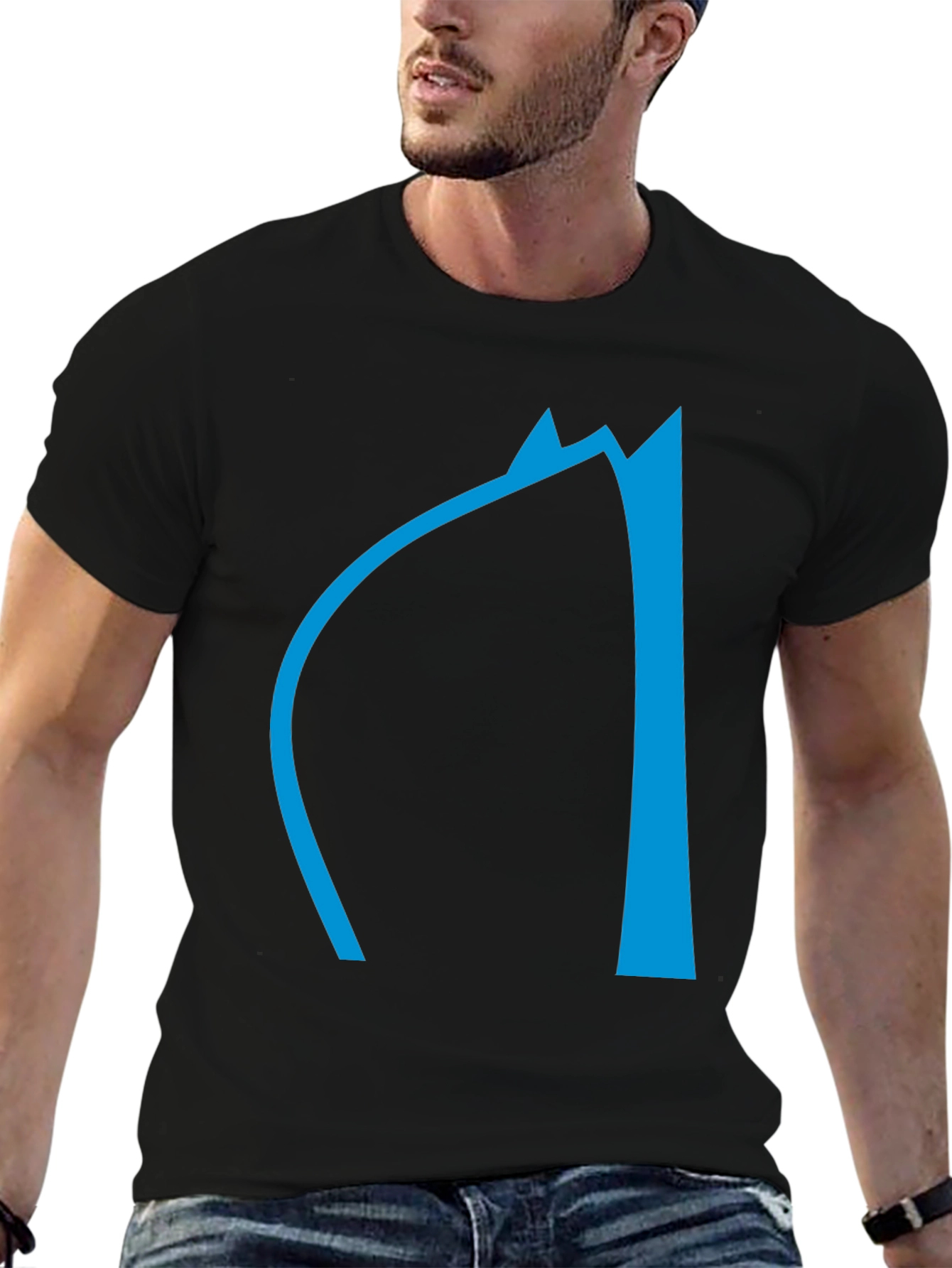Modern Graphic Tee - Mountain Design