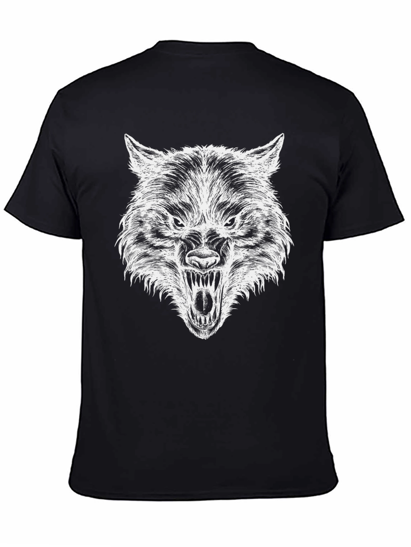 Black Wolf Graphic T-Shirt