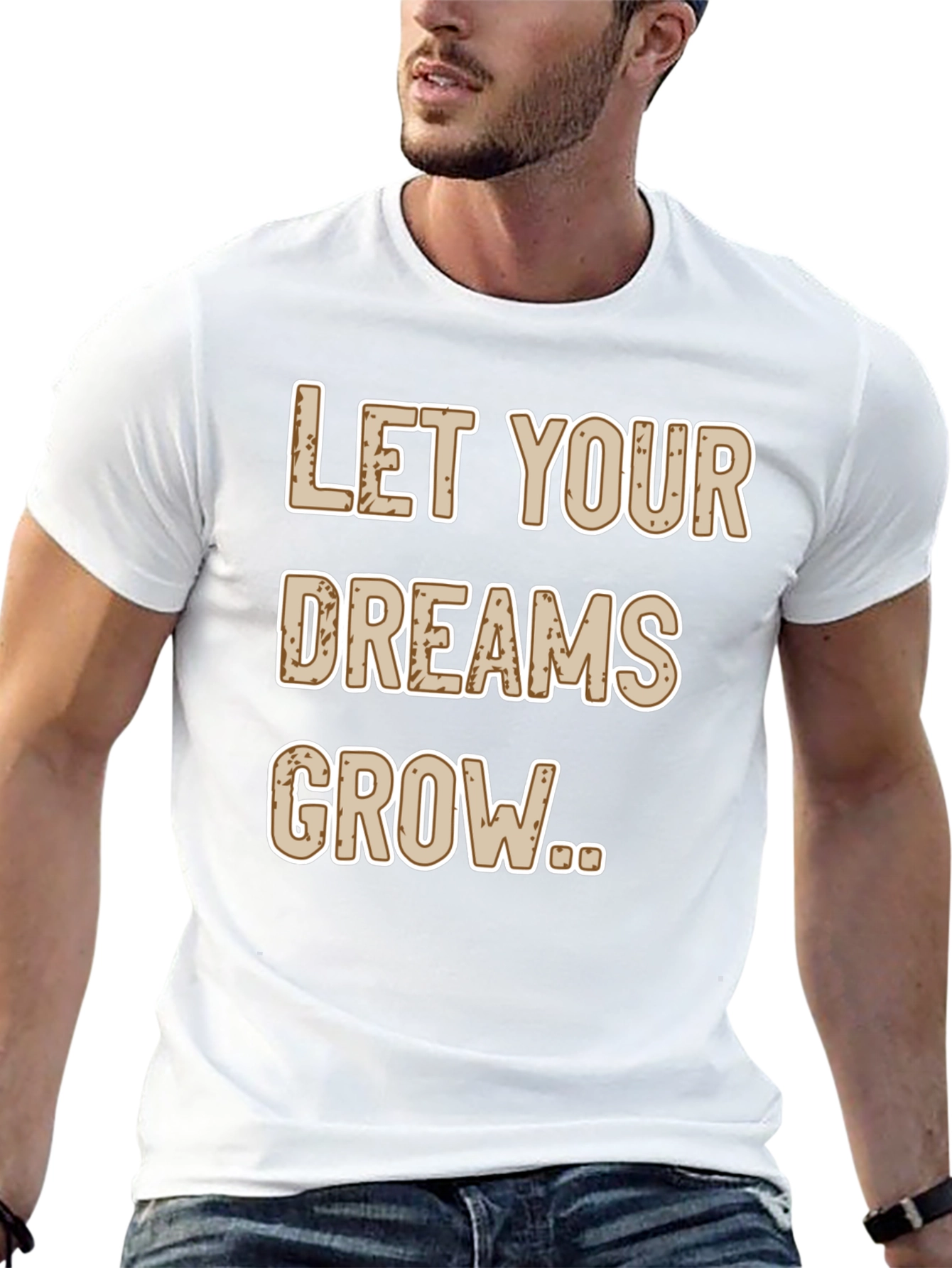 Let Your Dreams Grow Black Graphic Tee