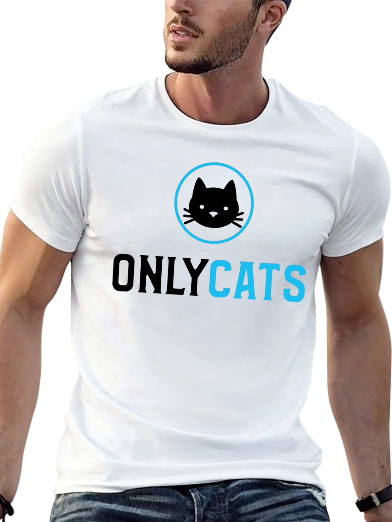 Only Cats Black Graphic Tee - Unisex