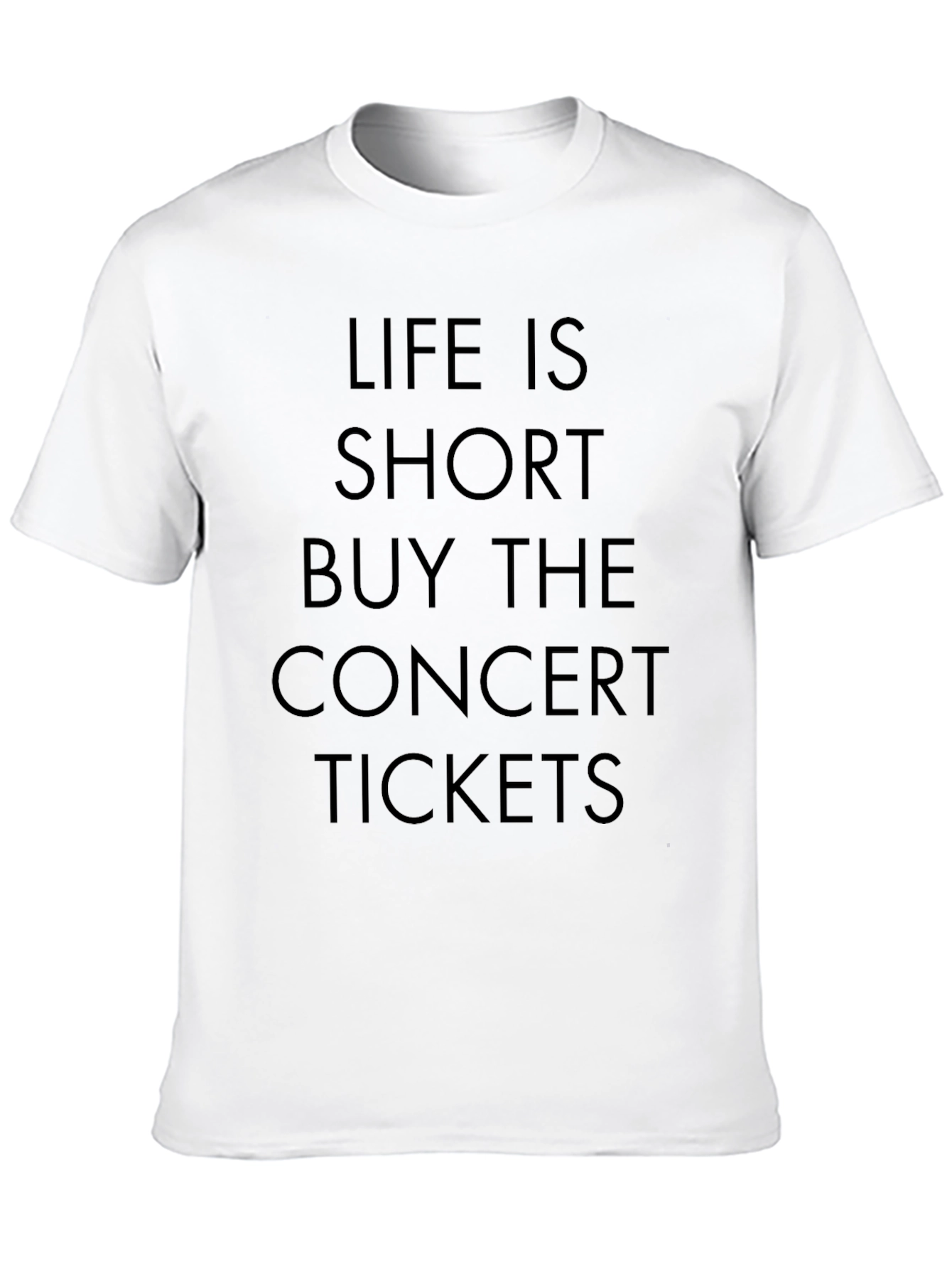 Life Is Short Concert Ticket Graphic Tee