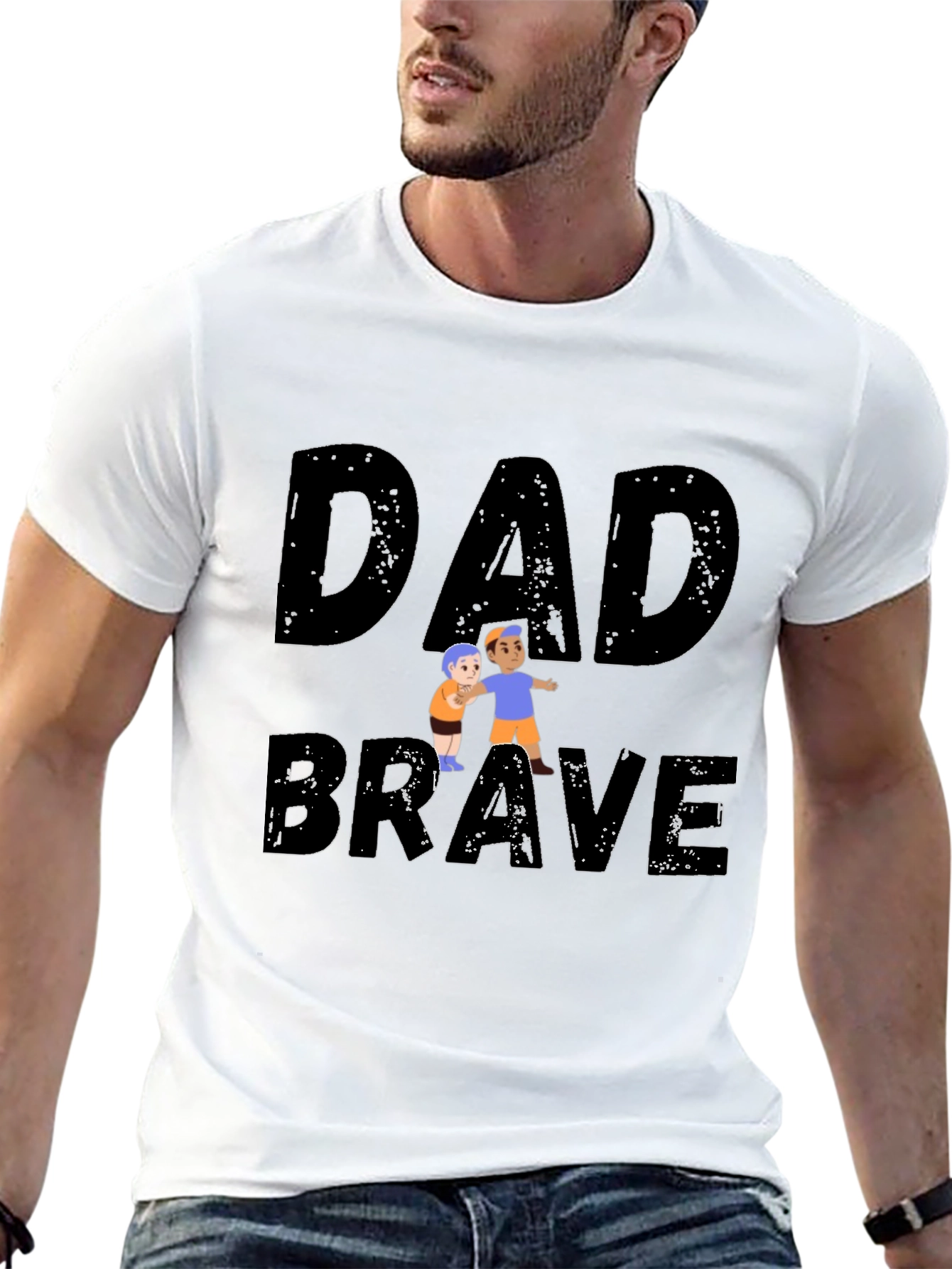 Dad Brave T-Shirt - Fathers Day Gift