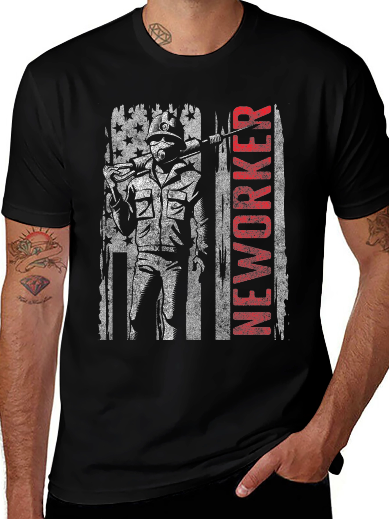 NEWORKER American Flag Graphic Tee