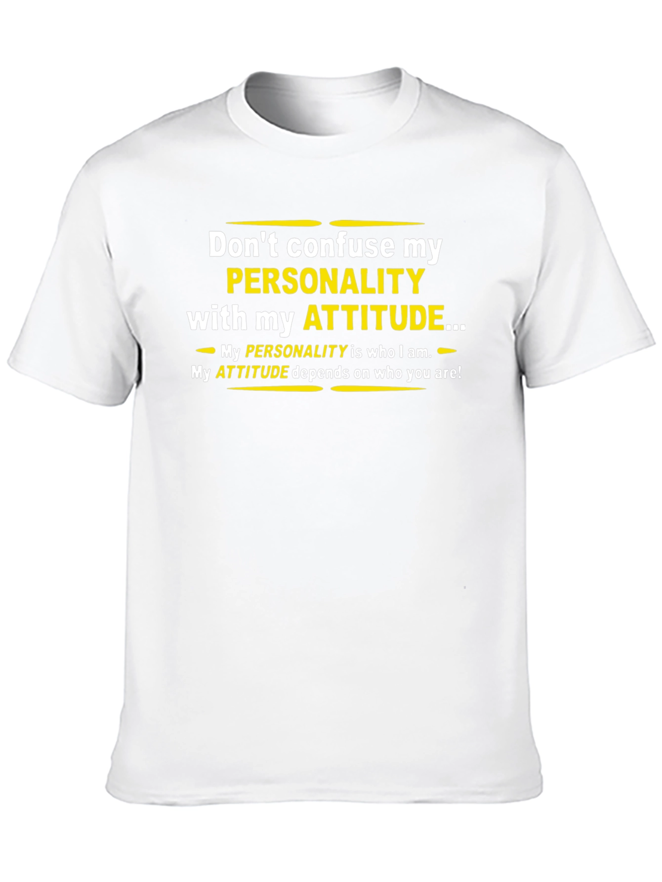 Personality vs Attitude Black T-Shirt