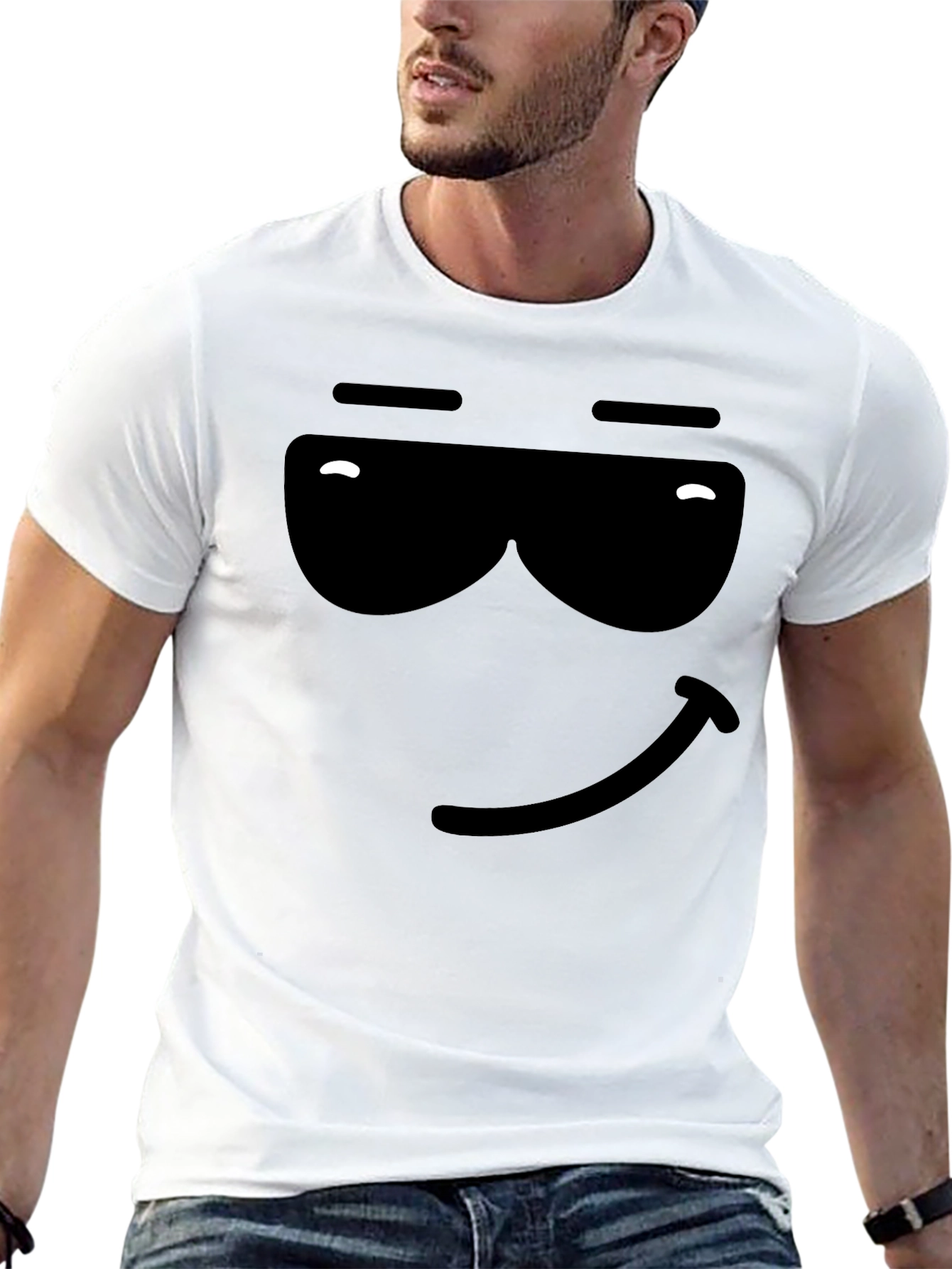 Cool Emoji Black T-Shirt - Express Yourself!