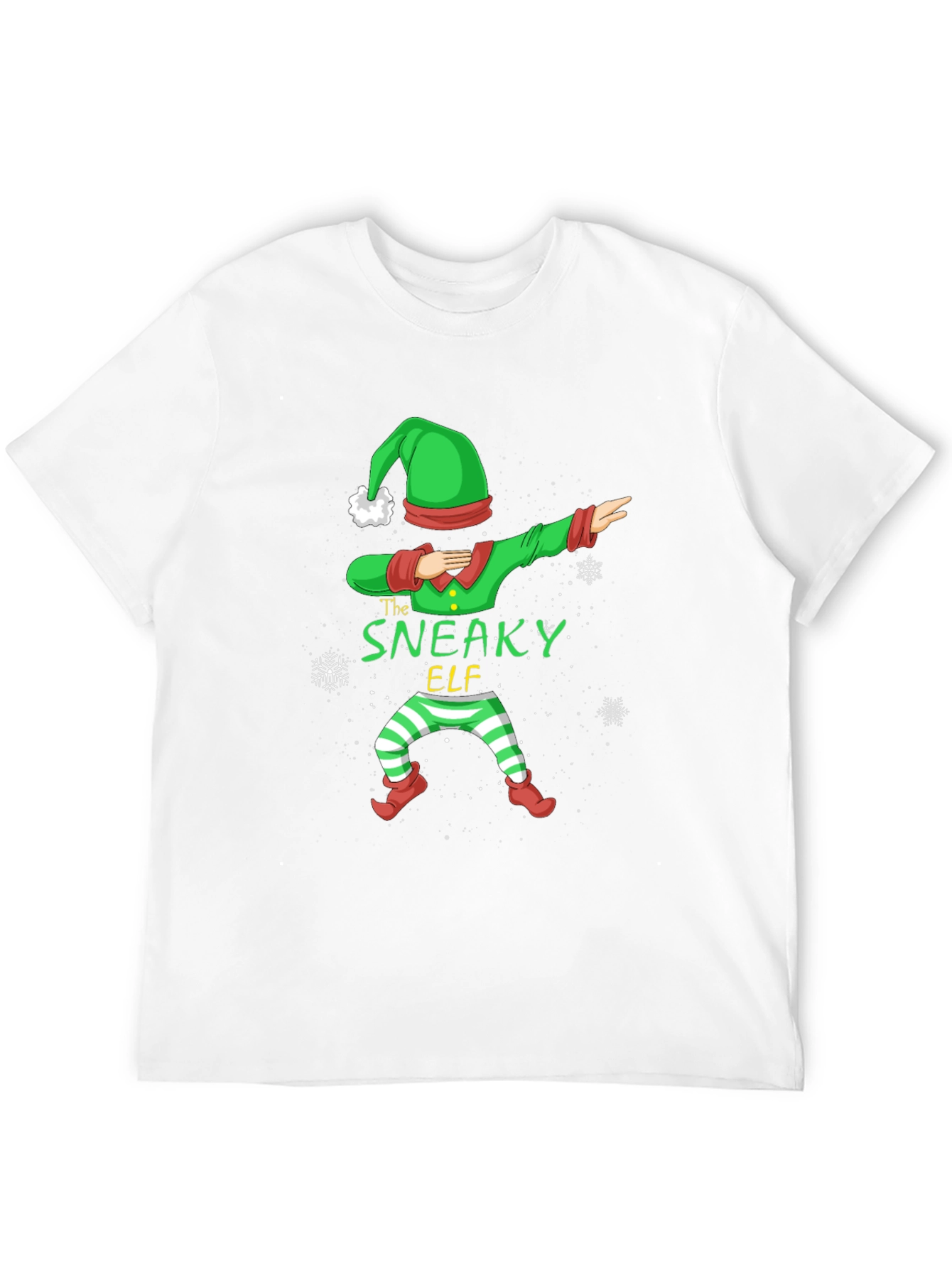 Sneaky Elf Dab T-Shirt - Christmas Holiday Tee