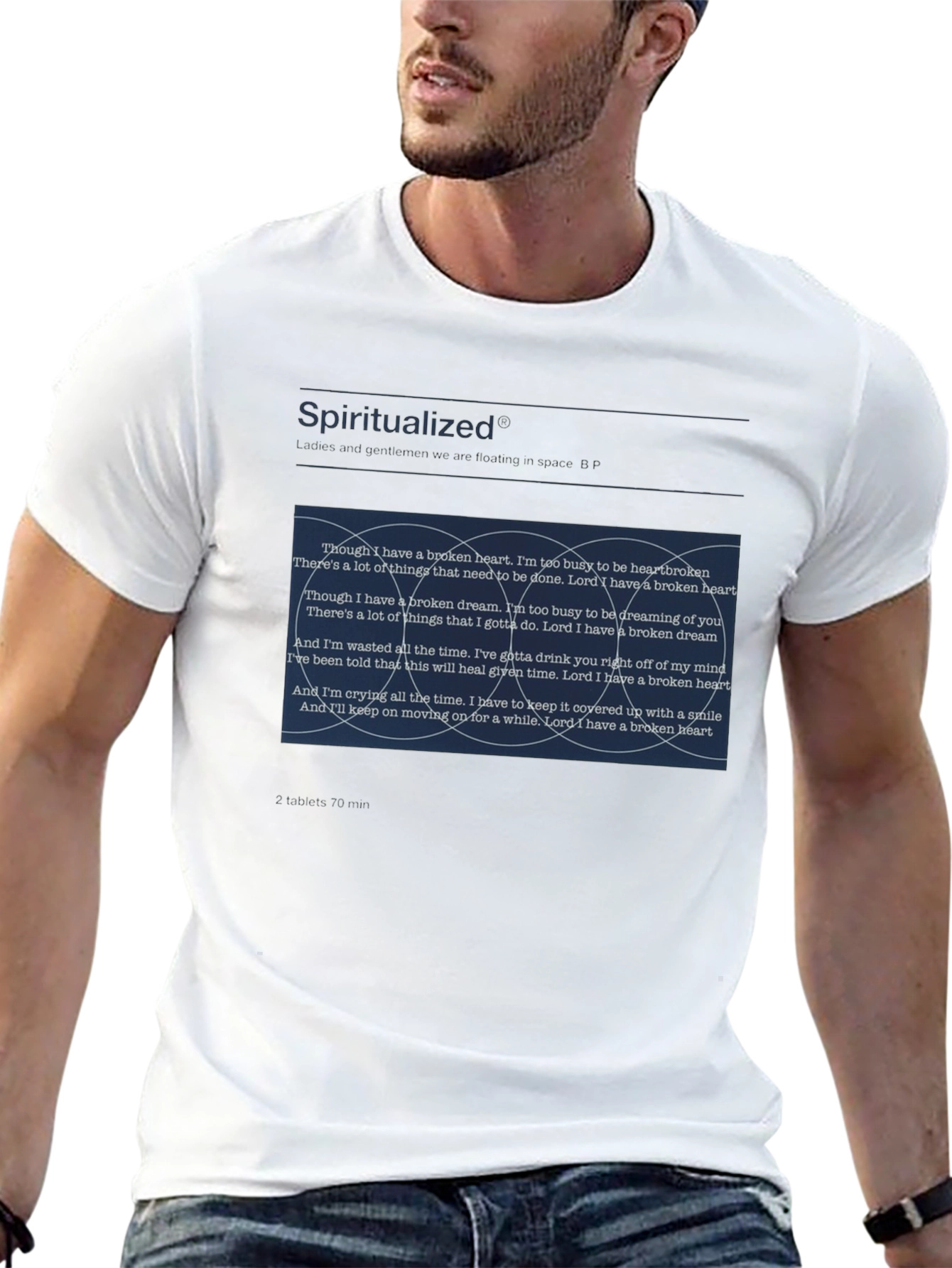 Spiritualized Band Album Cover Black T-Shirt