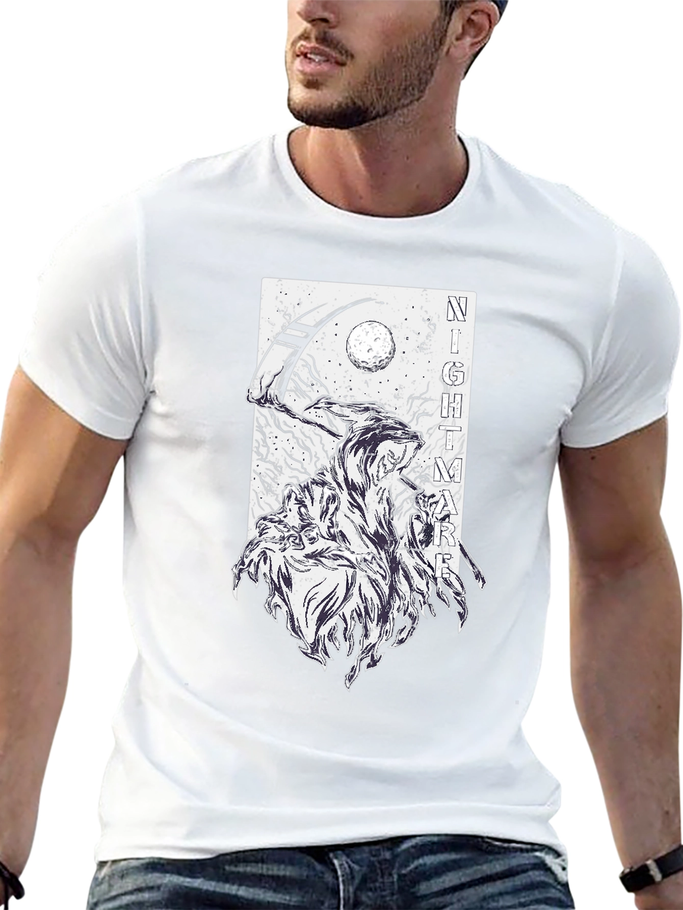 Nightmare Reaper Graphic Tee - Dark Humor