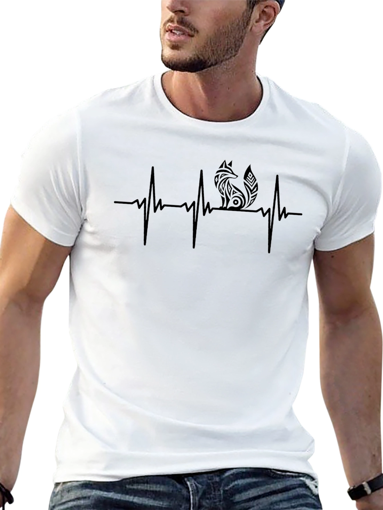 Fox Heartbeat Graphic Tee - Black