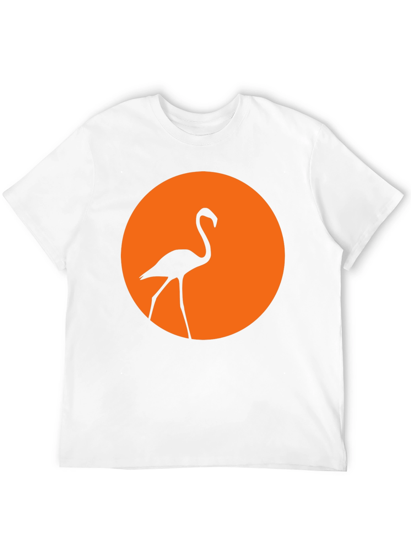 Flamingo Sunset Graphic Tee - Stylish Black T-Shirt