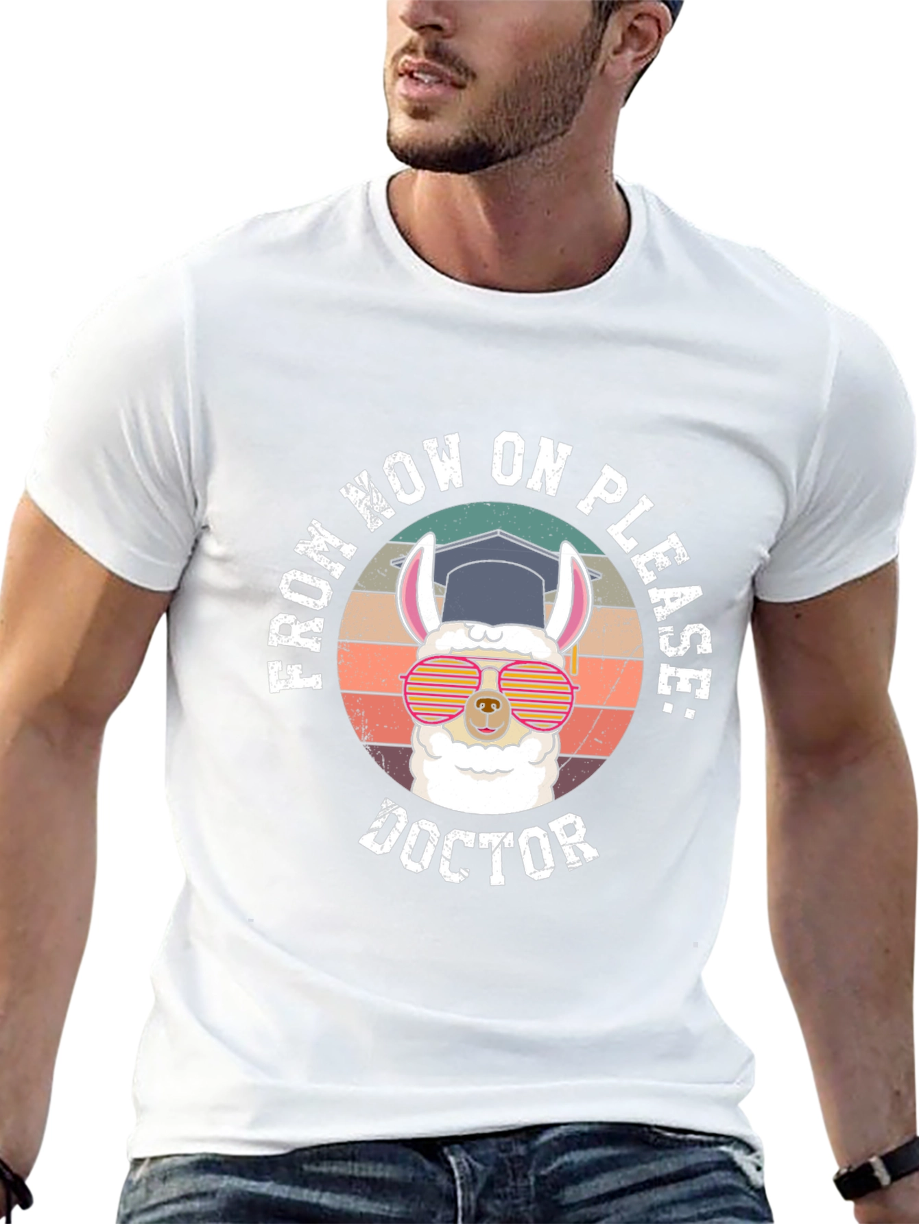 Doctor Llama Graphic Tee - Funny Graduation Gift