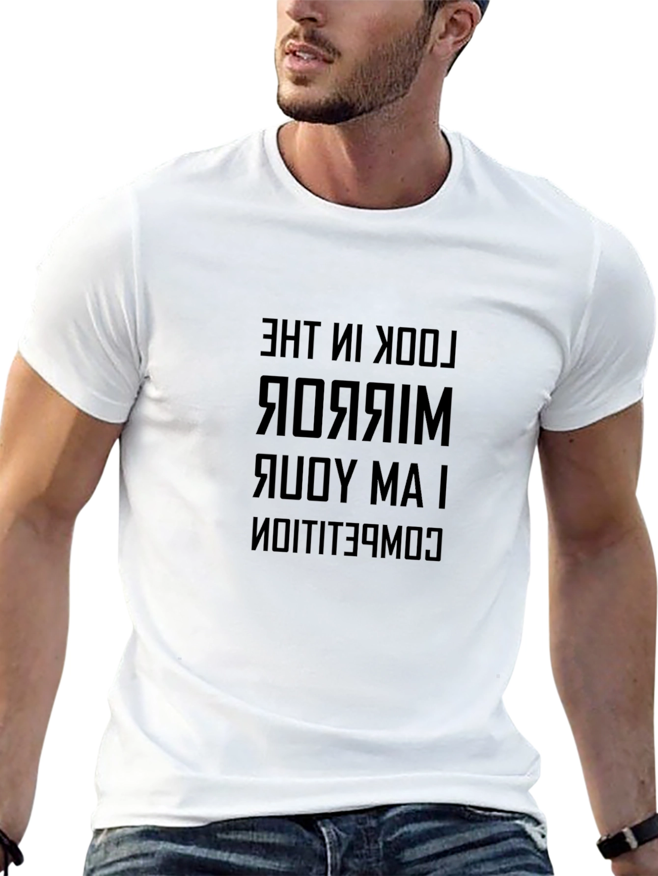 Reflective Statement Graphic Tee - I Am Your Competition
