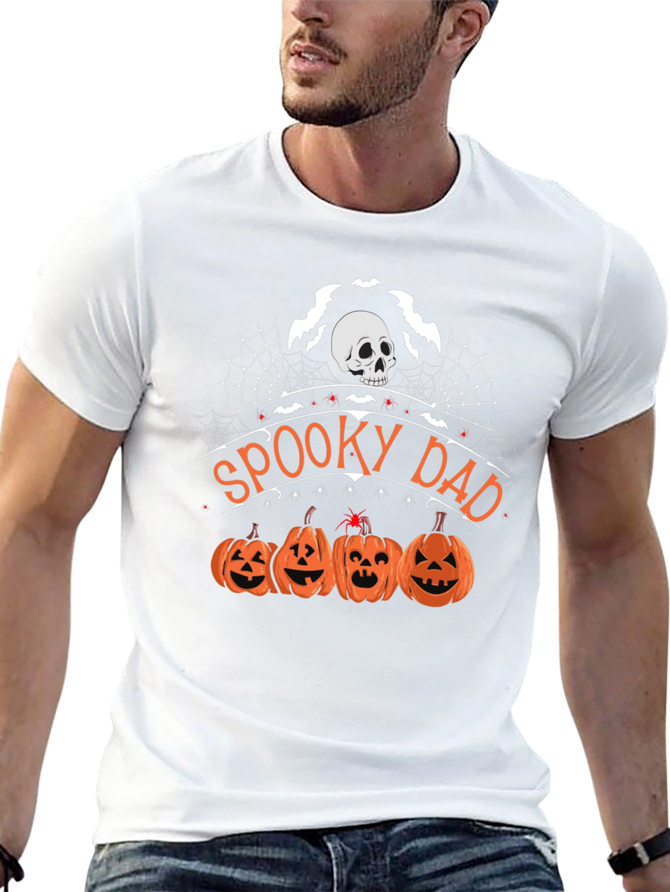 Spooky Dad Halloween Graphic T-Shirt